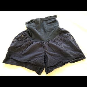 Navy Maternity Shorts